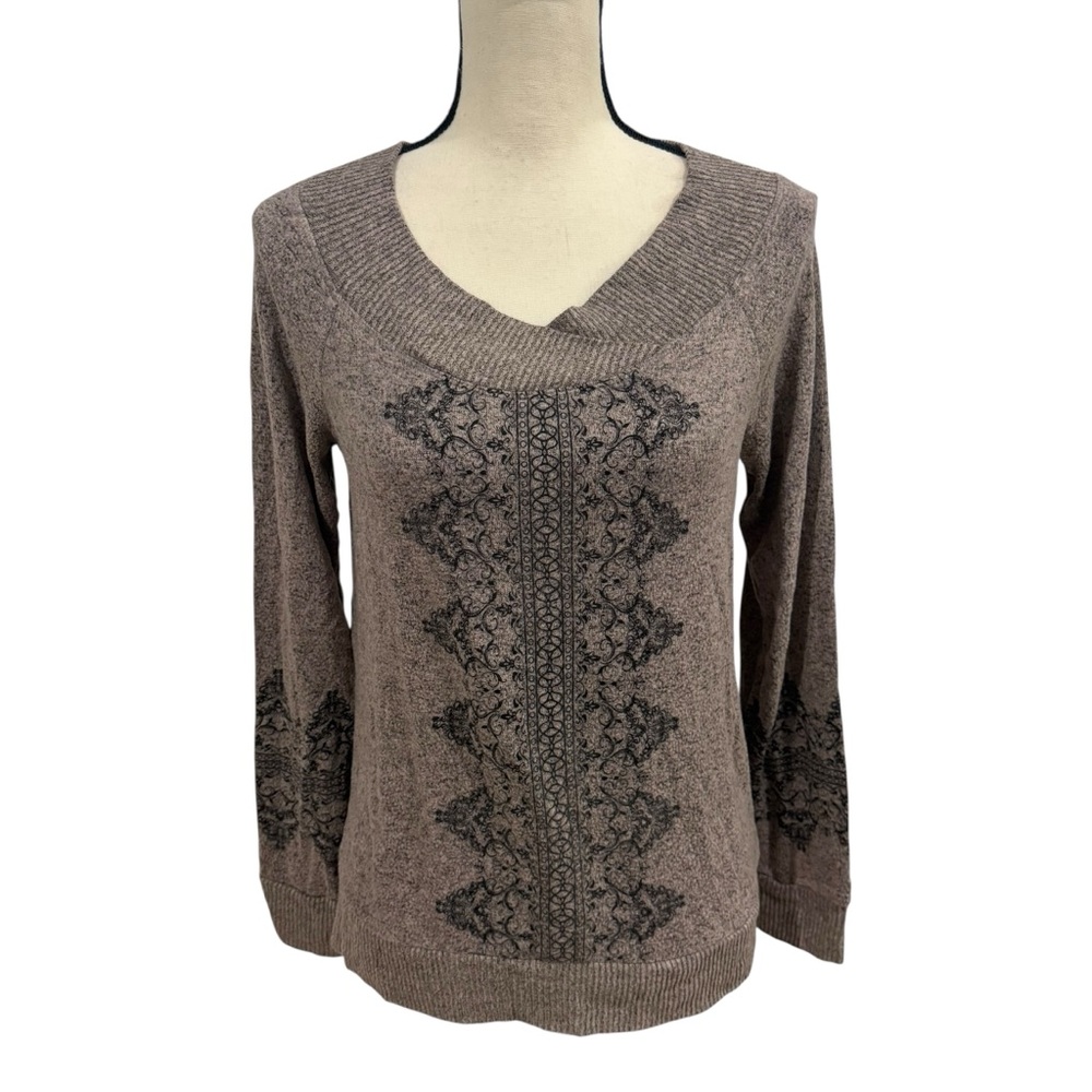 No Frills Los Angeles Brown Taupe Sweater Size Large